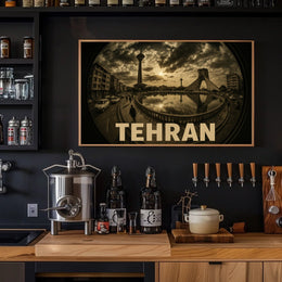 Tehran Cityscape Poster