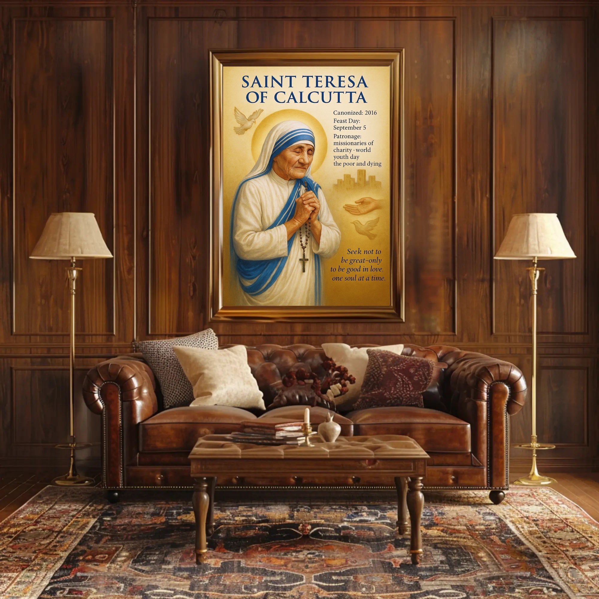 Saint Teresa of Calcutta Poster PosterGoat