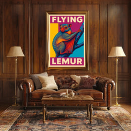 Flying Lemur Poster