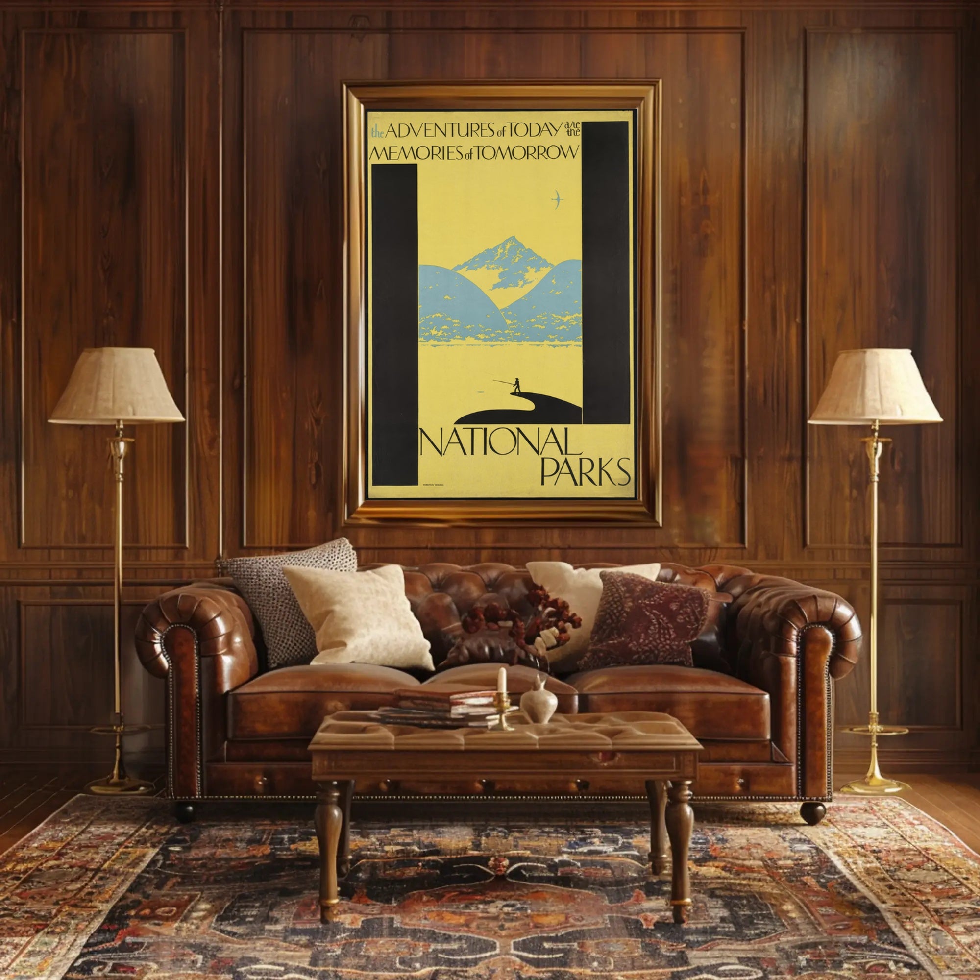 National Parks Vintage Travel Poster Art Print