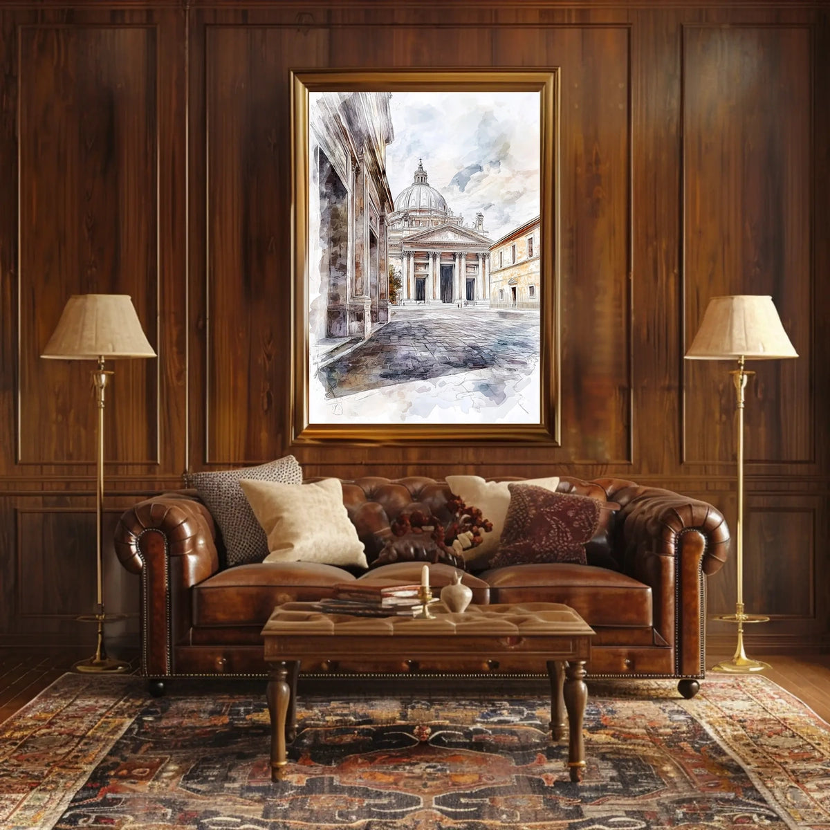Vatican City Sistine Chapel Courtyard Exterior View Poster