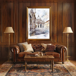Vatican City Sistine Chapel Courtyard Exterior View Poster