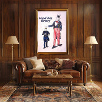 Uncle Sam Navy Vintage Military Recruitment Poster