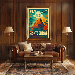 Fly to Montserrat Poster