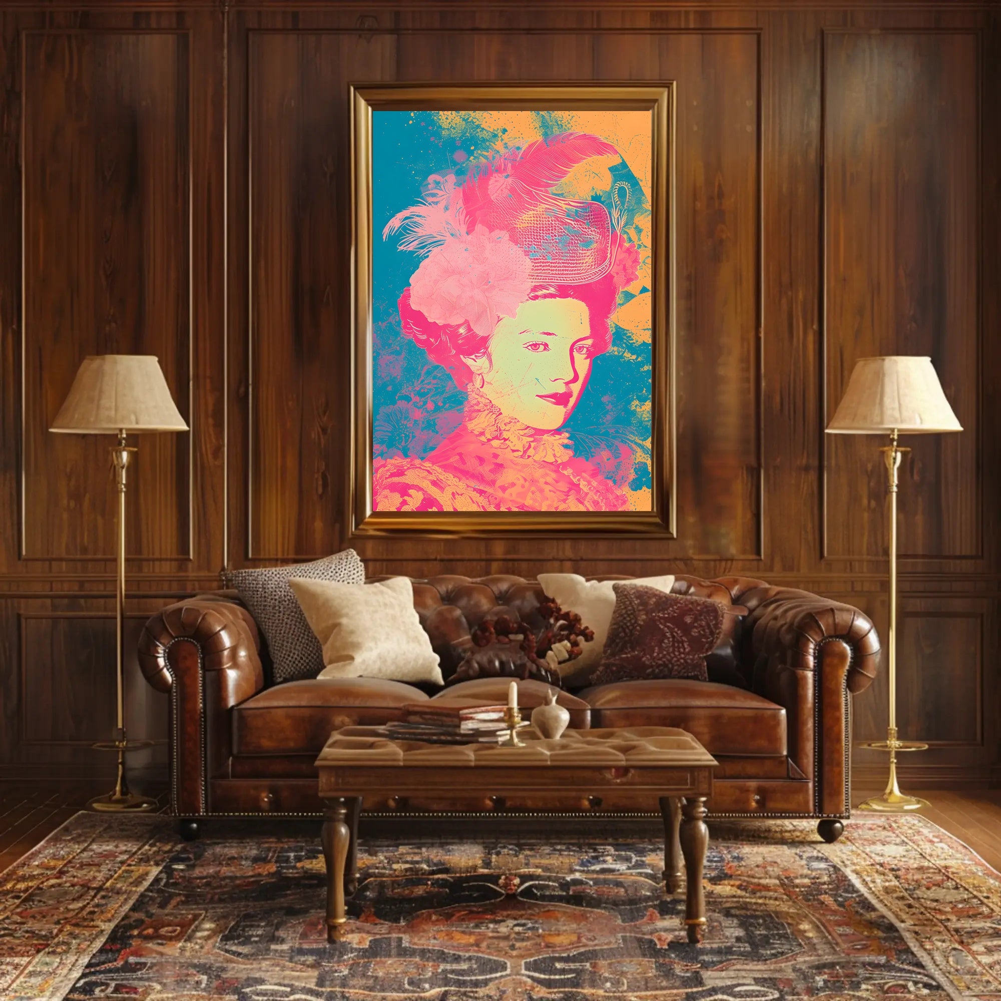Vibrant Elegance Portrait Wall Art Print