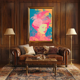 Vibrant Elegance Portrait Wall Art Print
