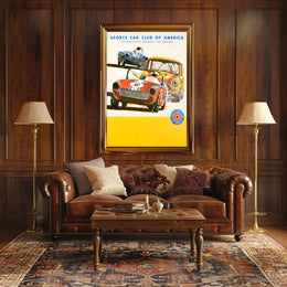 Sports Car Club of America Racing Poster