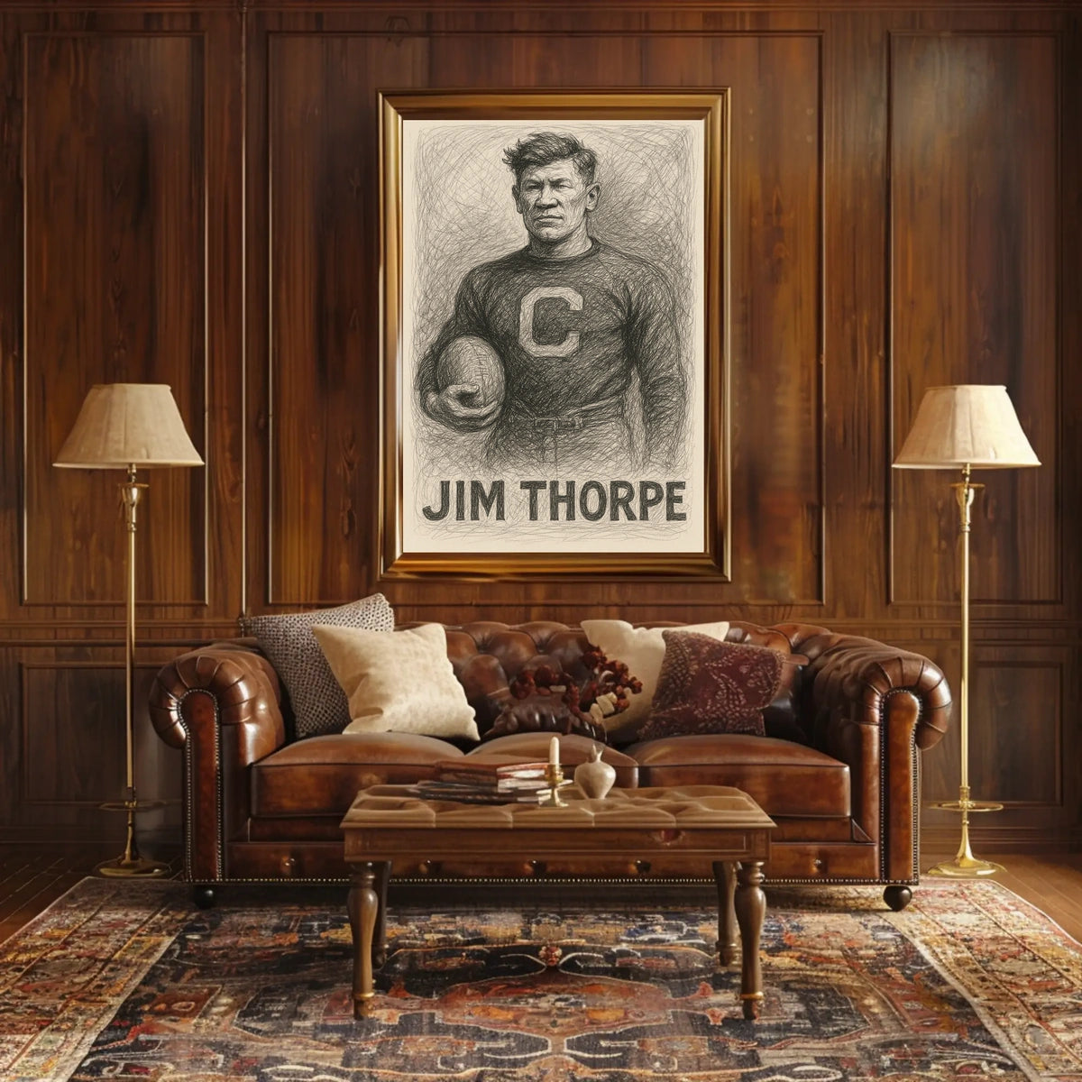 Jim Thorpe Athletic Legend Poster