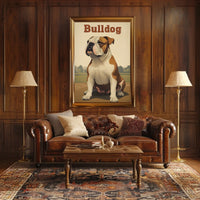 Bulldog Portrait Poster