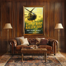 Hughes OH-6 Cayuse Little Bird Killer Egg Poster PosterGoat