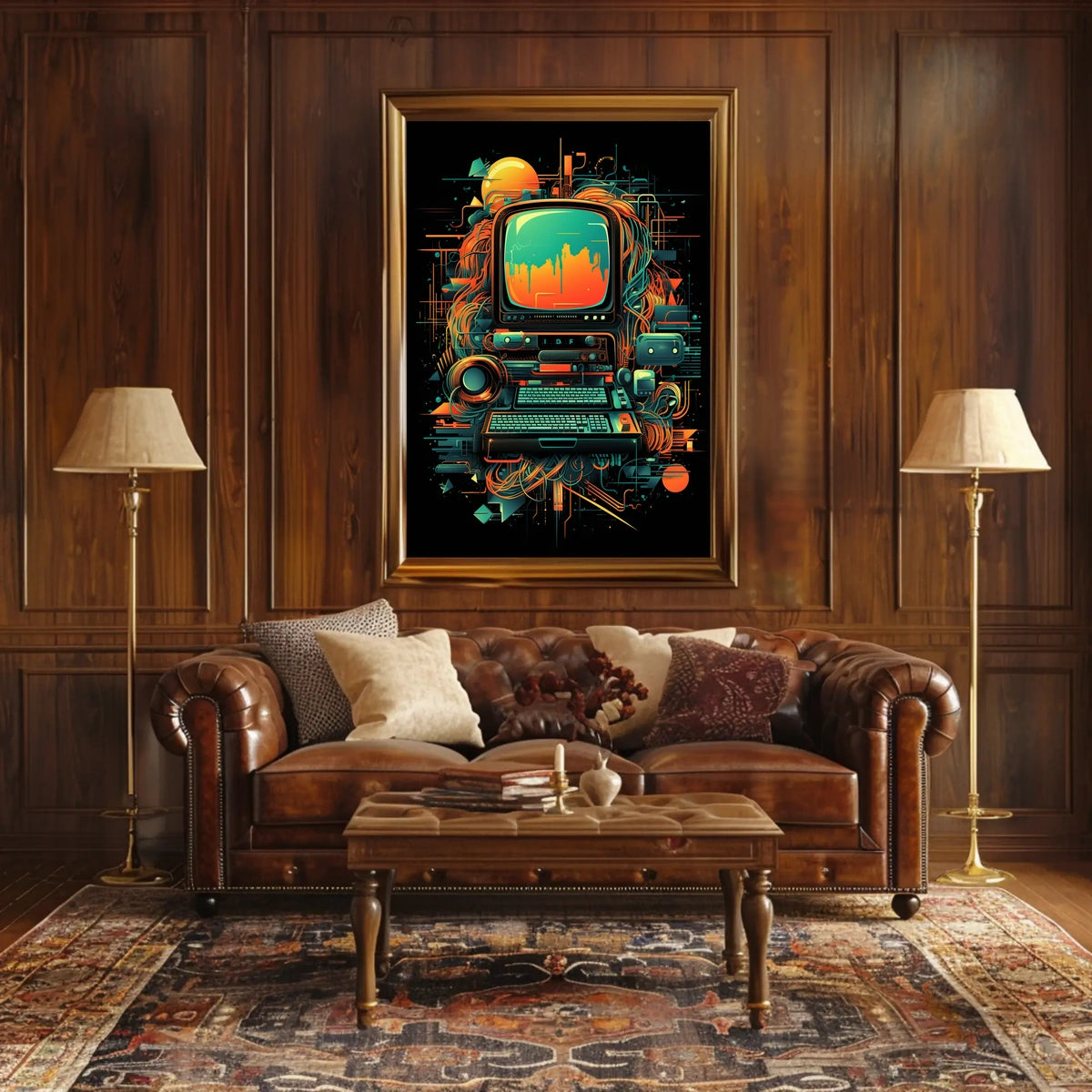 Retro Tech Fusion Poster