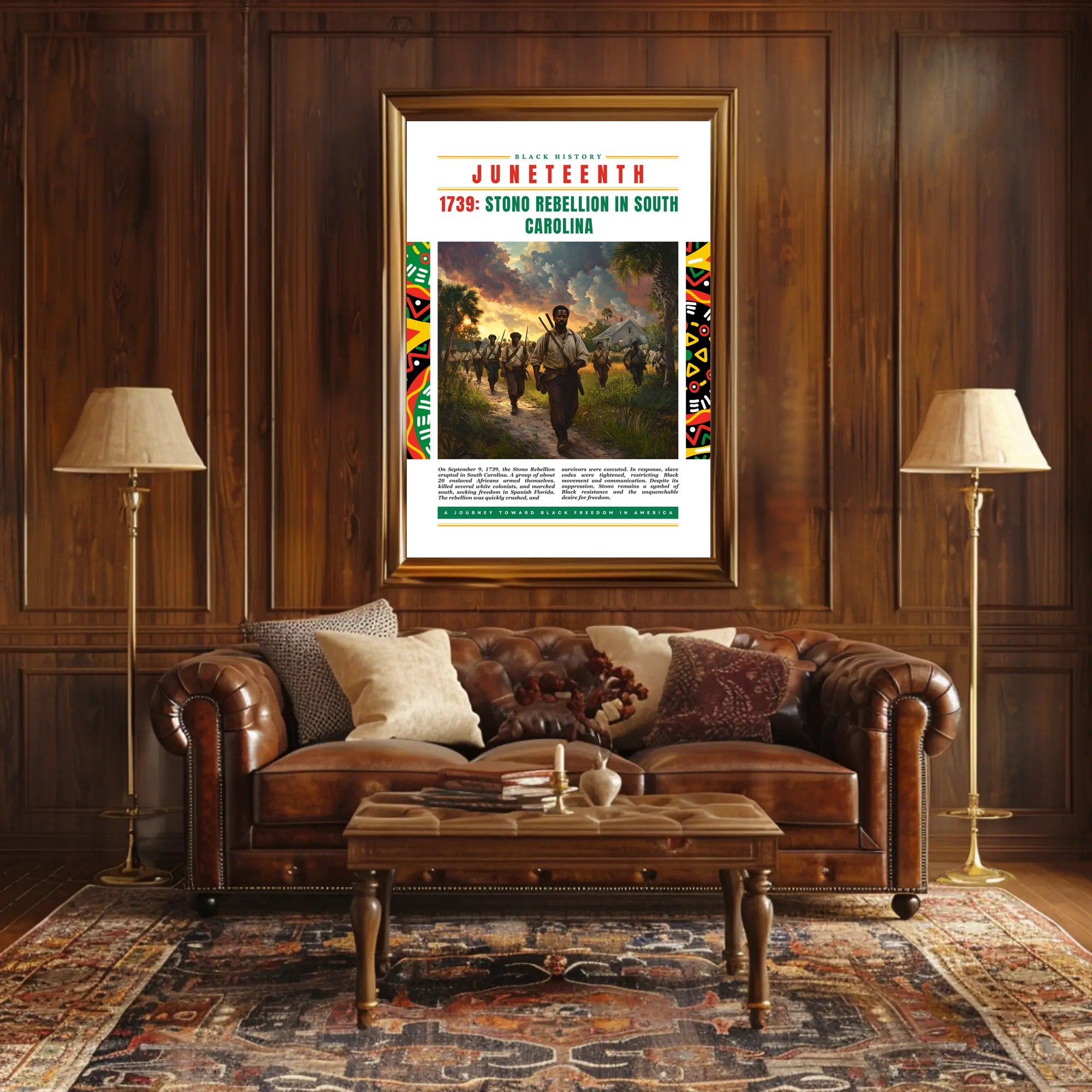 Stono Rebellion History Empowering Cultural or Heritage Poster