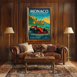 Monaco Jewel of the Riviera Poster