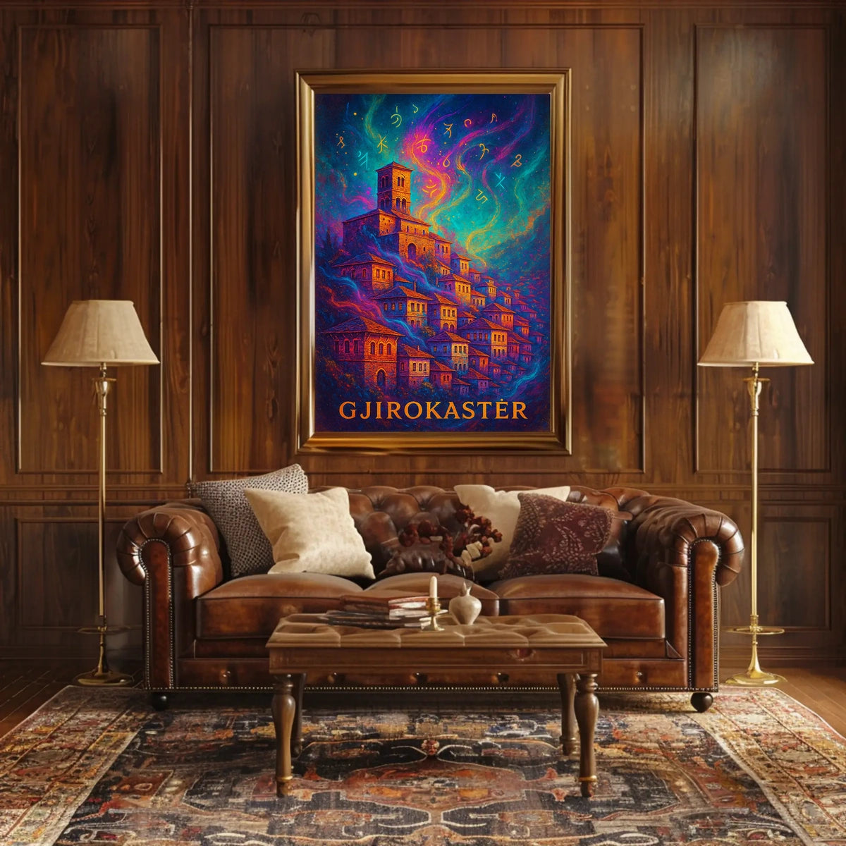 Gjirokastër Enchantment: Mystical Albanian Town Art Poster