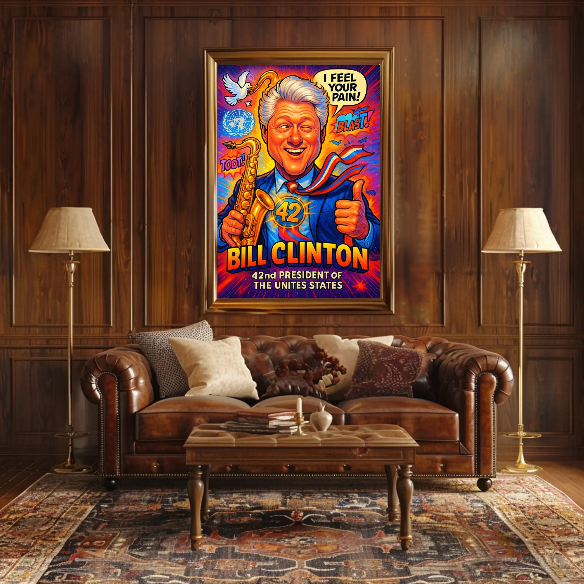 Bill Clinton 42nd President Poster PosterGoat