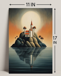 Enchanted Island Church Poster PosterGoat