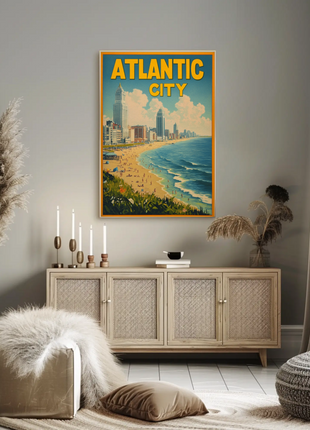 Atlantic City Beach Skyline