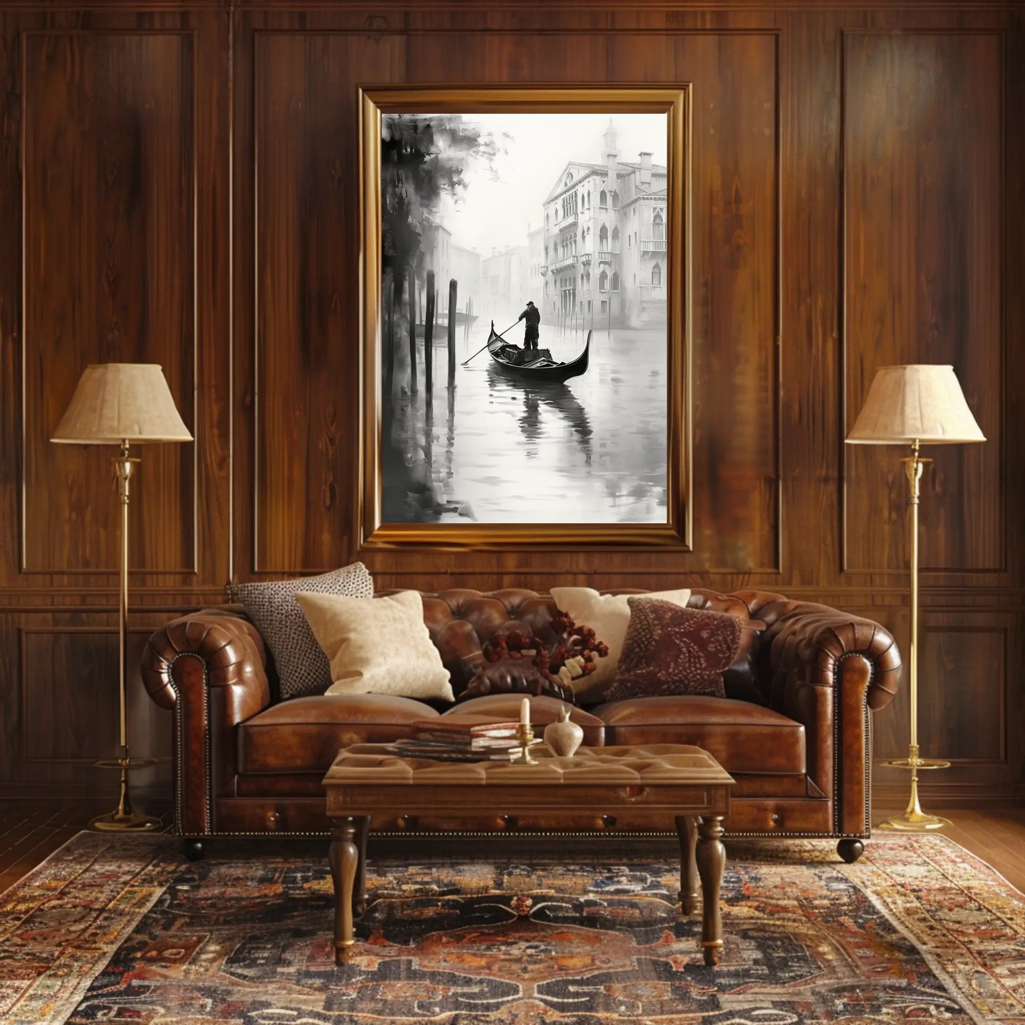 Gondola In The Mist Poster