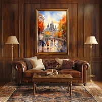 Scenic Autumn Cityscape, Cultural or Heritage Poster