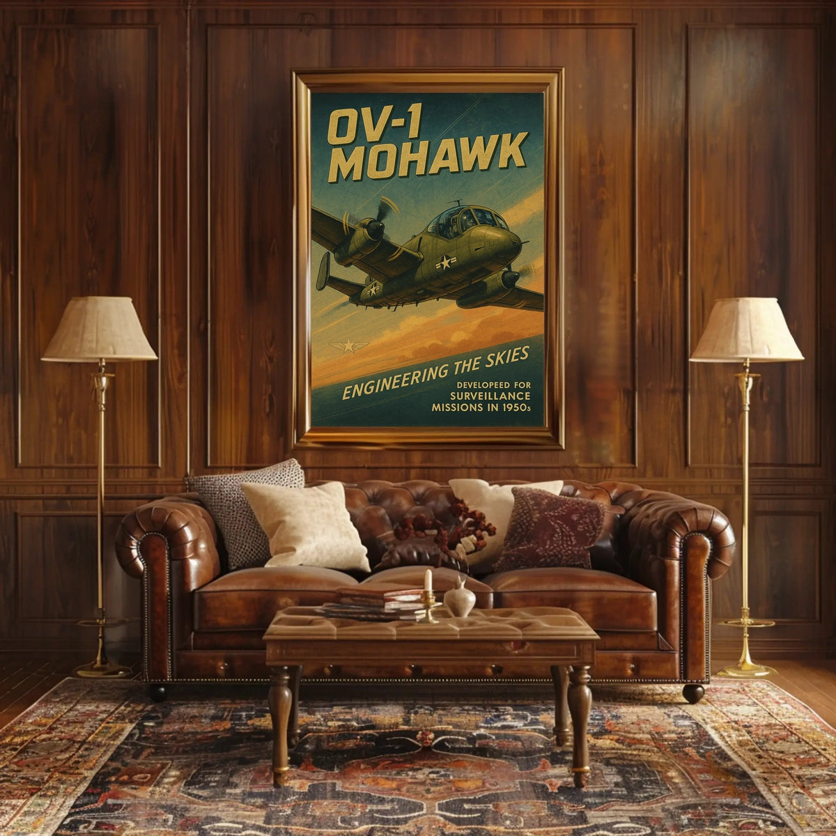 OV-1 Mohawk Engineering the Skies Poster