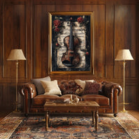 Vintage Violin Symphony Art Poster - Cultural or Heritage Poster