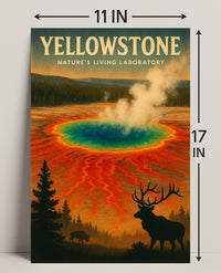 Yellowstone Natures Living Laboratory Poster PosterGoat