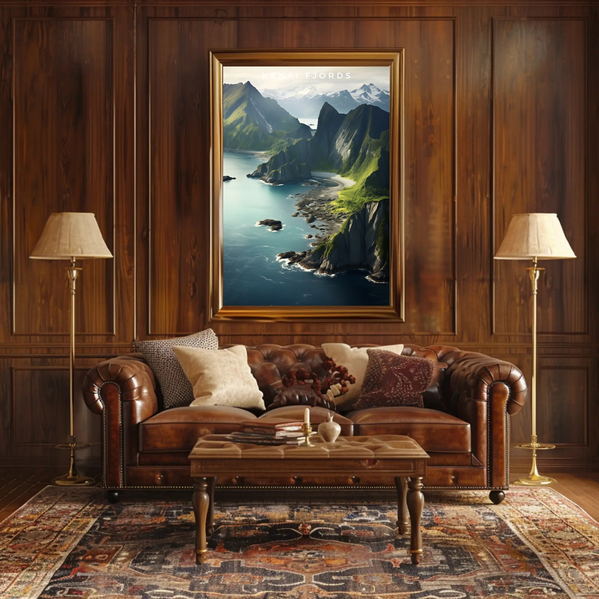 Kenai Fjords Majestic Travel Poster Wall Art