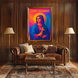 Saint Susanna Illustration Poster