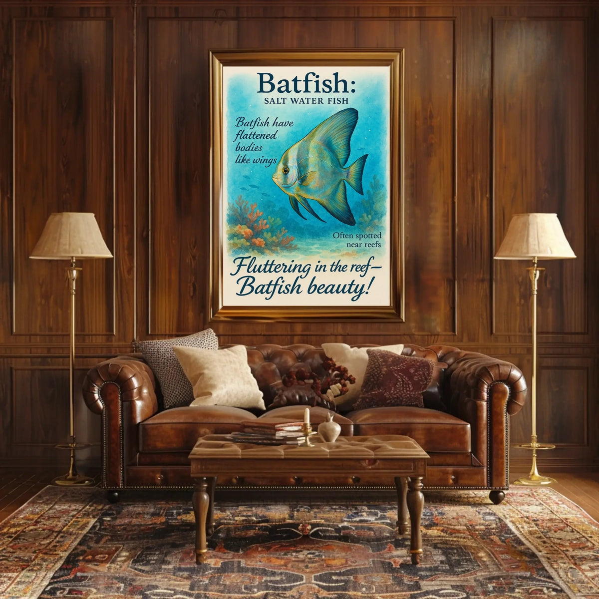Batfish Salt Water Wonder Poster