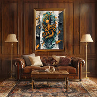 The Kraken's Grasp Art Print Poster for Decor Lovers PosterGoat
