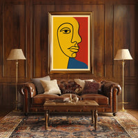 Vibrant Abstract Portrait Poster