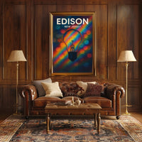 Edison New Jersey Scenic Minimalist Typography Poster