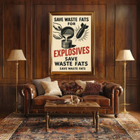 Save Waste Fats for Explosives Poster