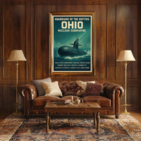 Guardians of the Depths: Ohio Nuclear Submarine Poster PosterGoat