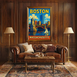 Boston Skyline Poster