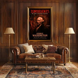 George Washington 1st President of the United States Zombidents Poster Series