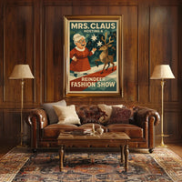 Mrs. Claus Hosts a Reindeer Fashion Show Poster