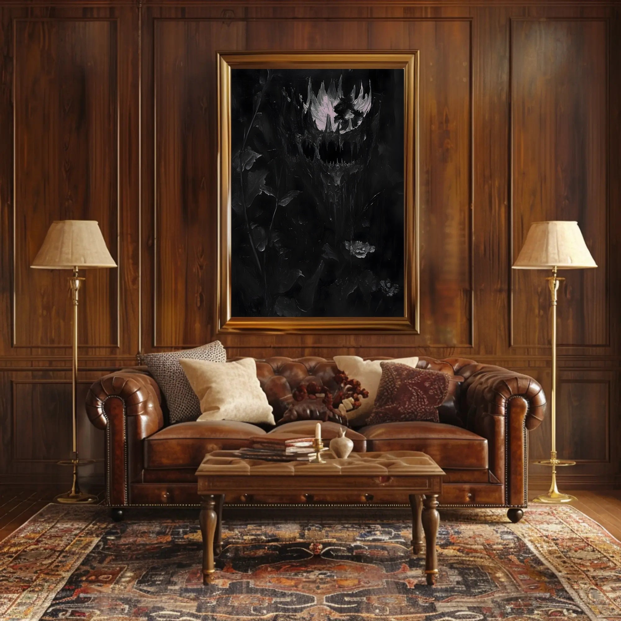 Dark and Haunting Abstract Artistry Poster PosterGoat