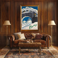 Vintage Engelberg Switzerland Travel Poster PosterGoat