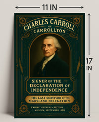 Charles Carroll of Carrollton Signer of the Declaration of Independence Poster PosterGoat