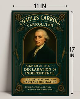 Charles Carroll of Carrollton Signer of the Declaration of Independence Poster PosterGoat