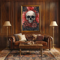 Skull And Roses Poster