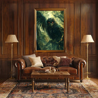 Mystical Owl Enigma in the Forest Fantasy or Mythology Poster PosterGoat