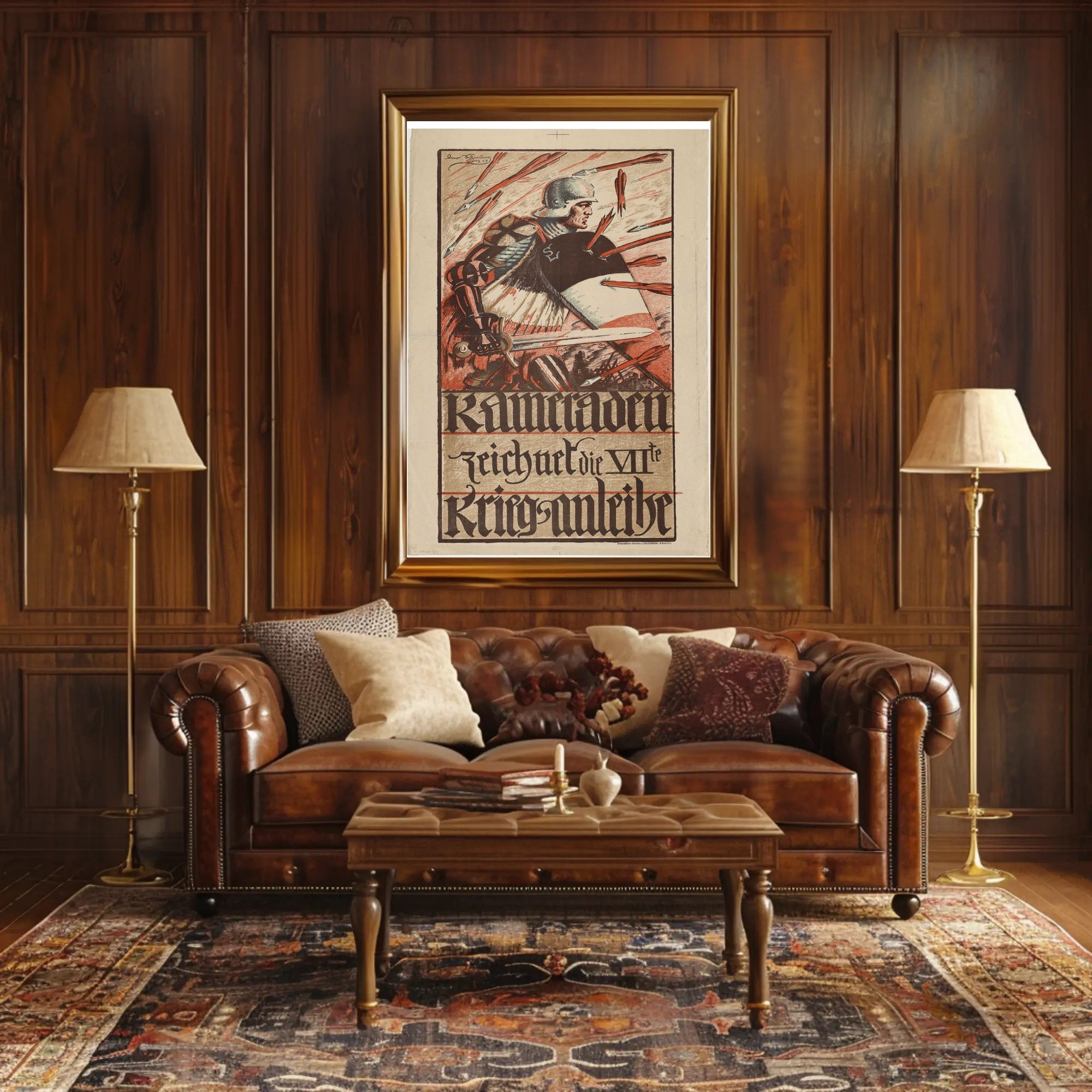 Wartime Heroic Scene Historical or Presidential Poster