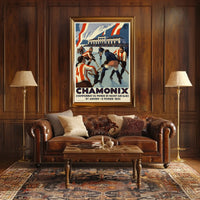 Chamonix Ice Hockey World Championship Poster