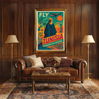 Explore Tunisia in Style Vibrant Aviation Travel Poster PosterGoat