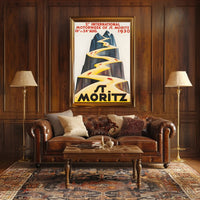 St. Moritz Motorweek 1930 Poster