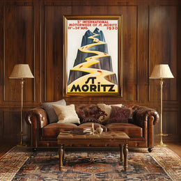 St. Moritz Motorweek 1930 Poster