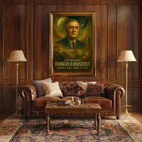 Franklin D Roosevelt Neoclassical Realism Collector Poster