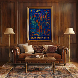 New York City A Vibrant Tapestry Poster